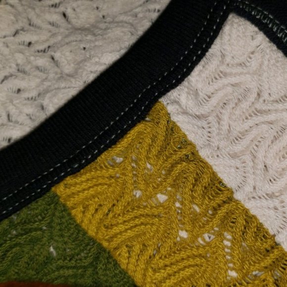 FREE PEOPLE Retro Black Combo Rainbow Top - Picture 6 of 8